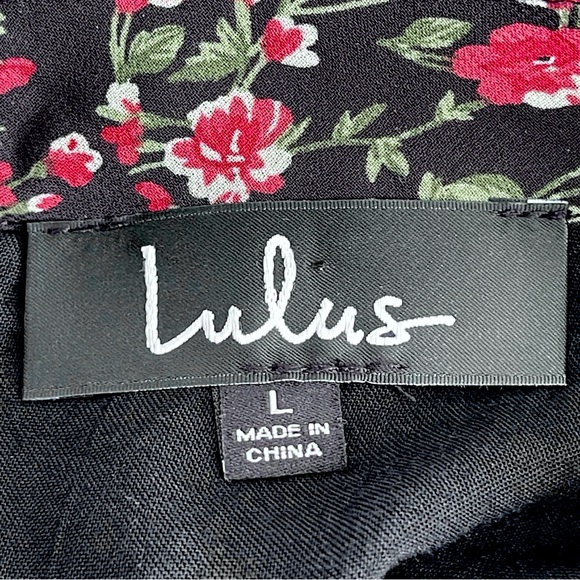 Lulus Boho Blouse Bell Sleeve with Crochet Lace Details Peplum Style High Neck - Picture 12 of 14